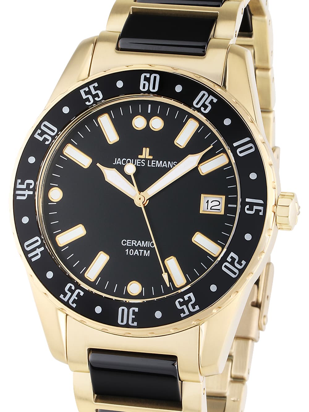 Jacques Lemans 42-10G Liverpool Ceramic Herrenuhr 42mm 10ATM
