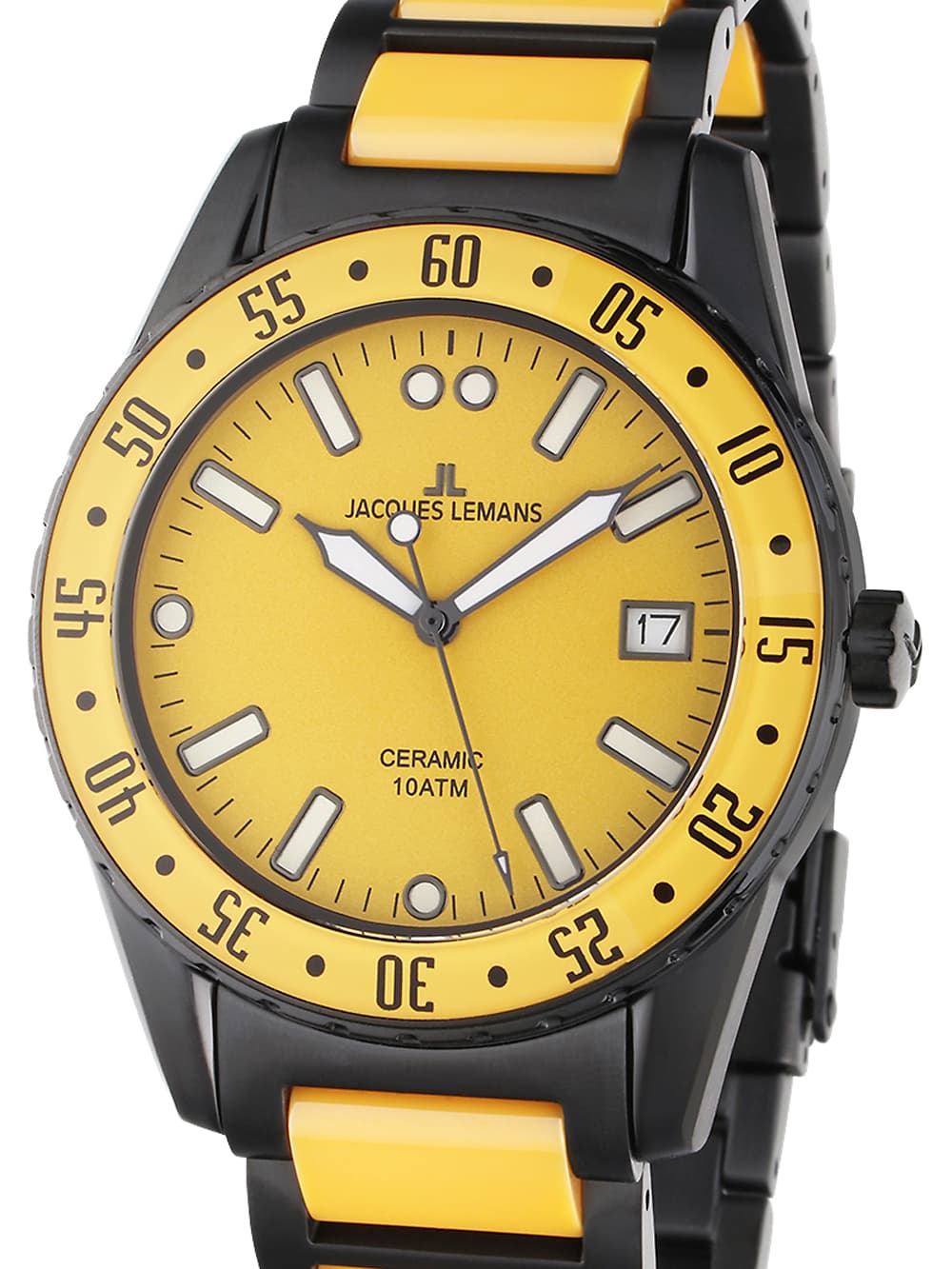 Jacques Lemans 42-10I Liverpool Ceramic Herrenuhr 42mm 10ATM