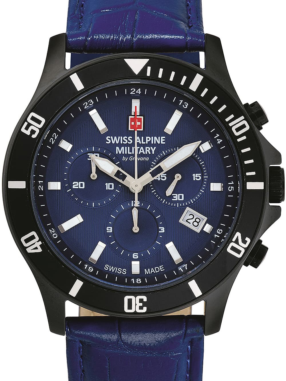 Swiss Alpine Military 7022.9575 Chronograph Herrenuhr 42mm 10ATM