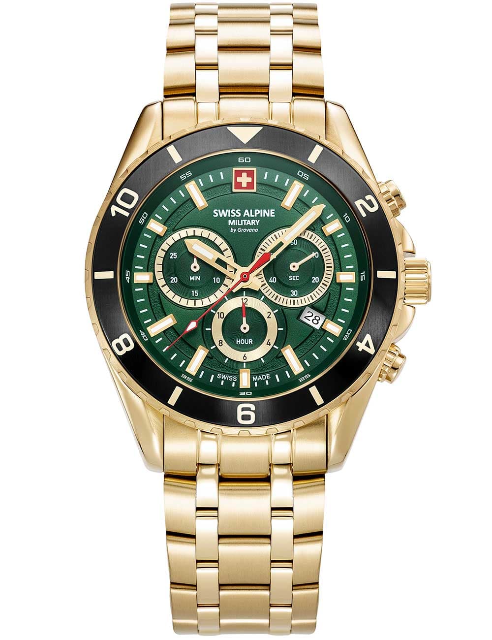 Swiss Alpine Military 7034.9118 Herrenuhr Sierra Chronograph 43mm 10ATM