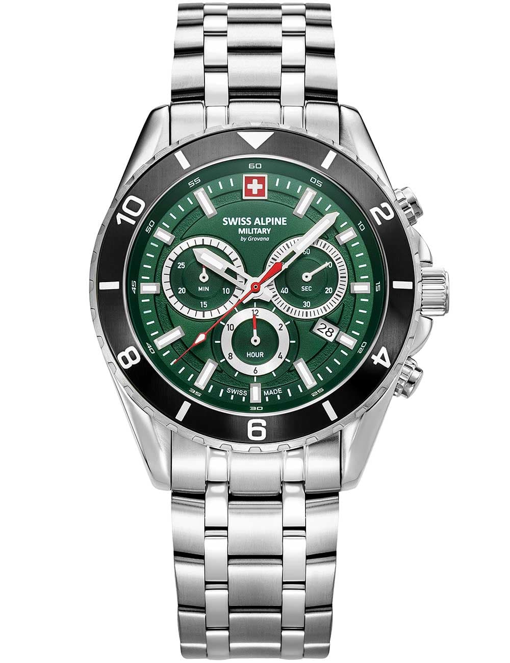 Swiss Alpine Military 7034.9138 Herrenuhr Sierra Chronograph 43mm 10ATM