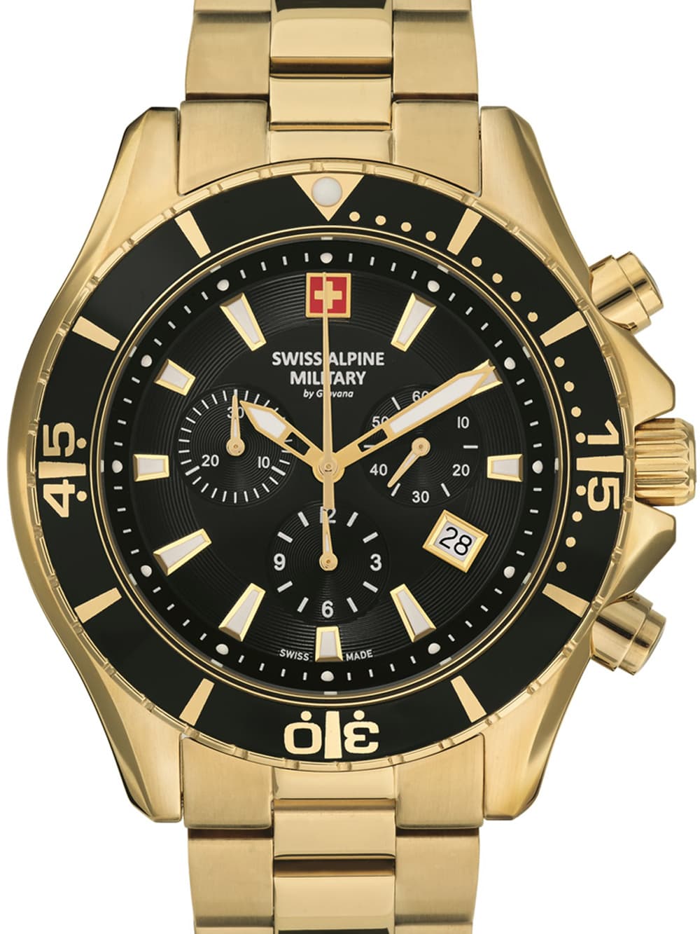 Swiss Alpine Military 7040.9117 Chronograph Herrenuhr 45mm 10ATM