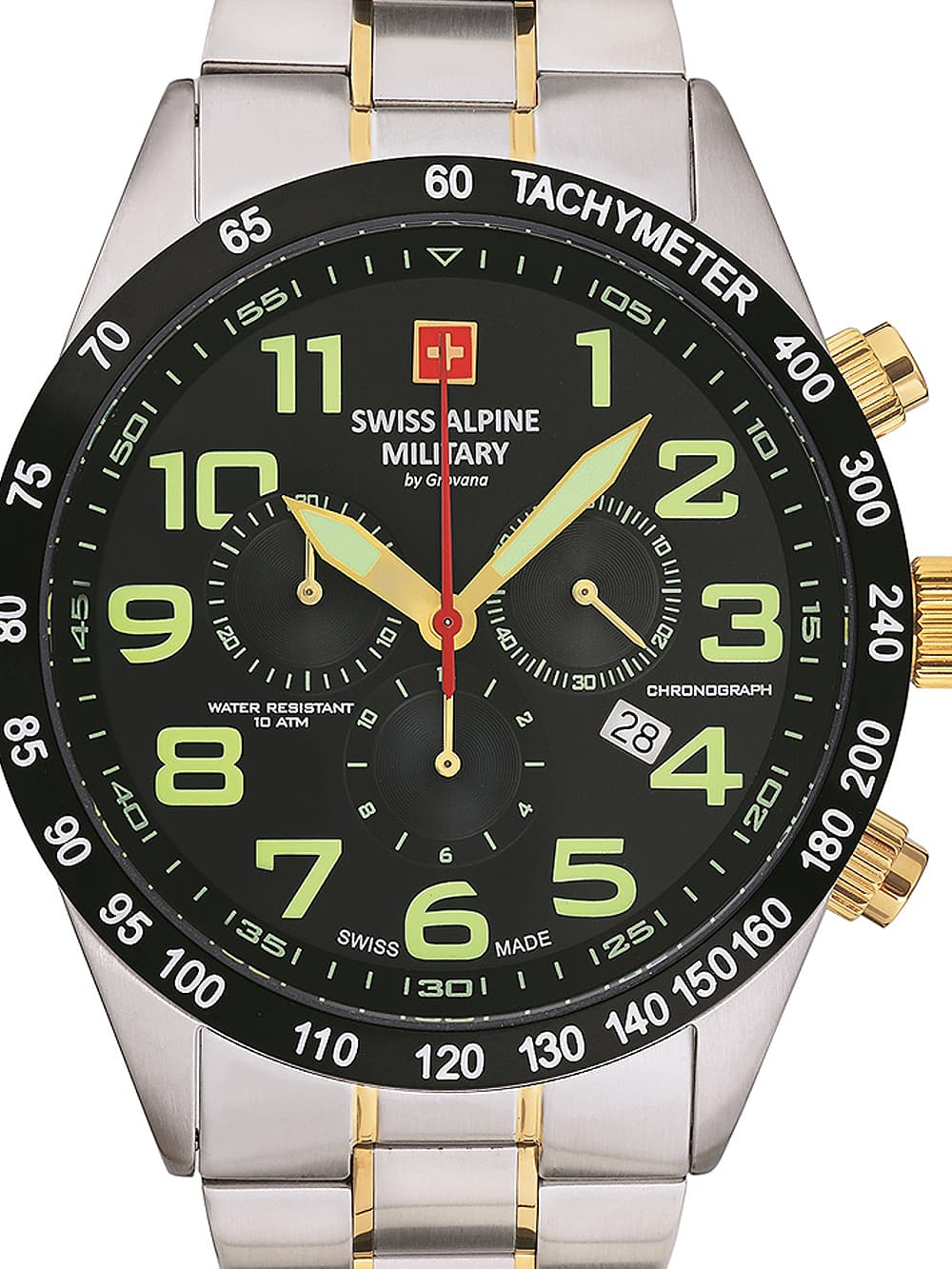 Swiss Alpine Military 7047.9147 Chronograph Herrenuhr 45mm 10ATM