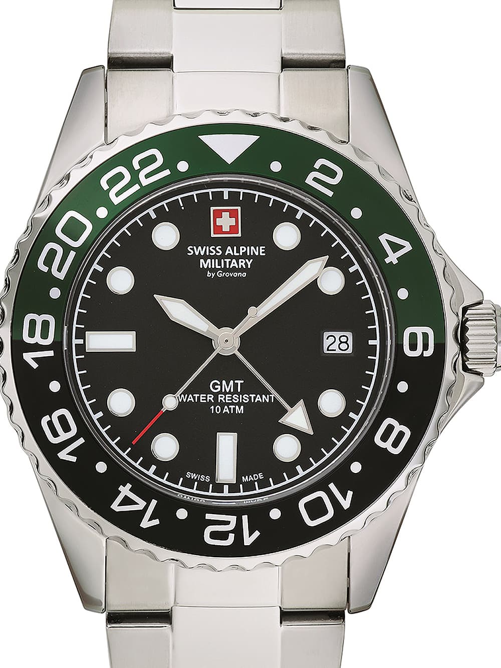 Swiss Alpine Military 7052.1138 Herrenuhr GMT 42mm 10ATM