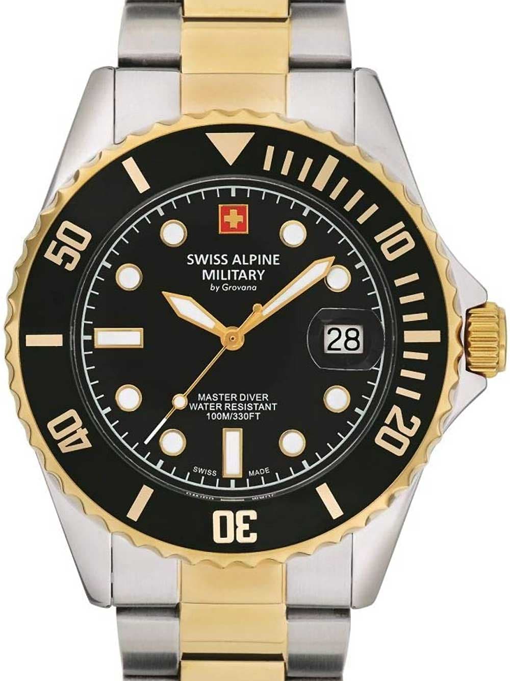 Swiss Alpine Military 7053.1147 Taucheruhr Herrenuhr 42mm 10ATM