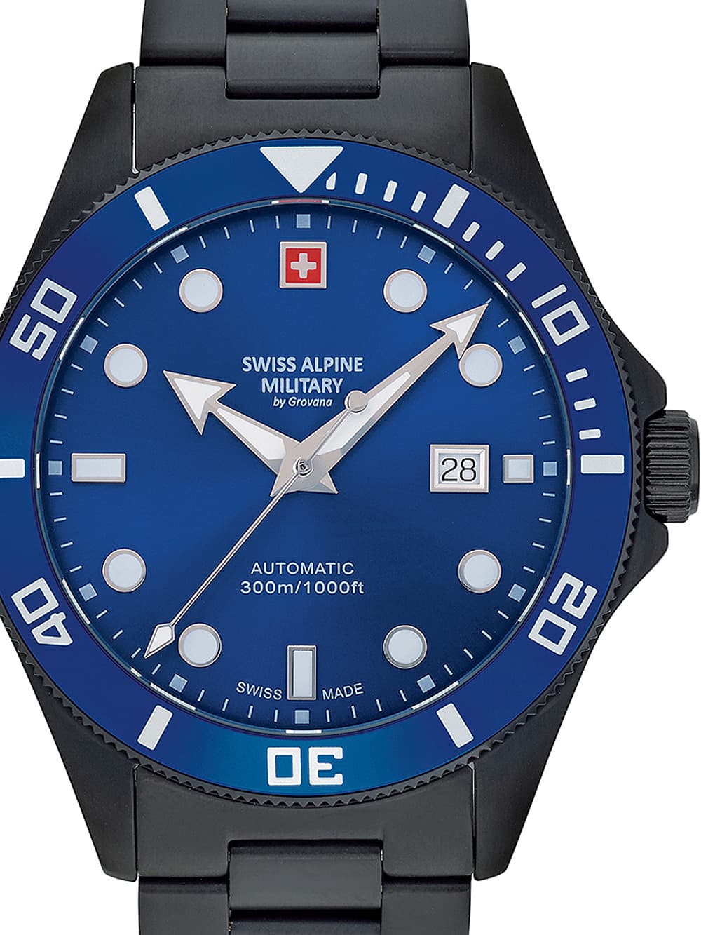 Swiss Alpine Military 7095.2175 Diver Automatik Herrenuhr 44mm 30ATM