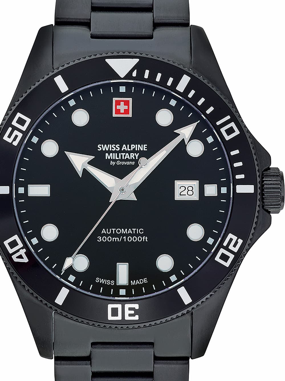 Swiss Alpine Military 7095.2177 Diver Automatik Herrenuhr 44mm 30ATM