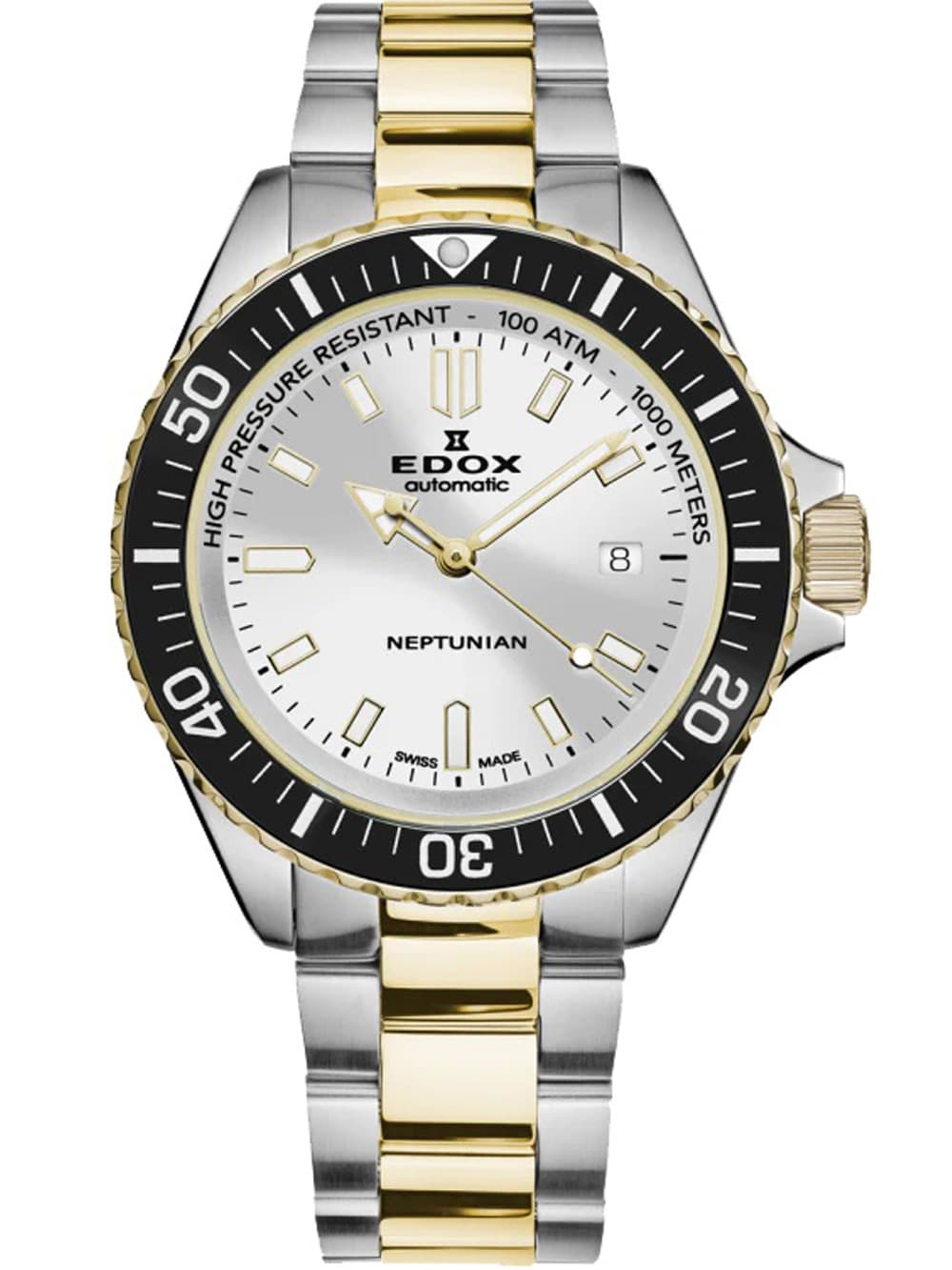 Edox 80120-357JM-AID Neptunian Automatik Herrenuhr 44mm 100ATM