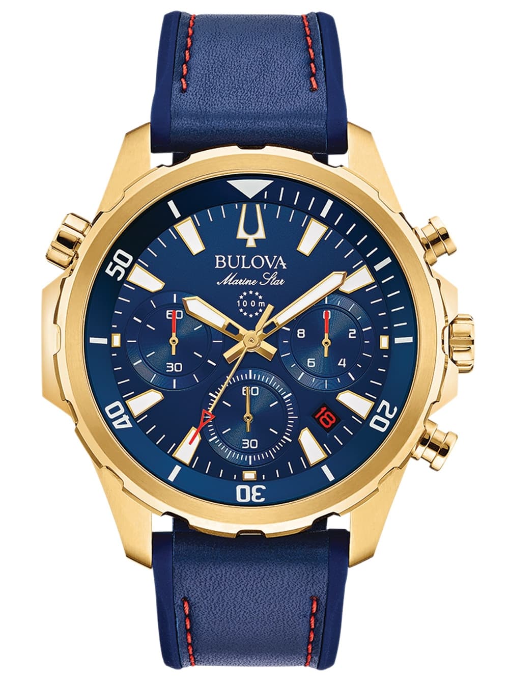 Bulova 97B168 Marine Star Chronograph Herrenuhr 43mm 10ATM