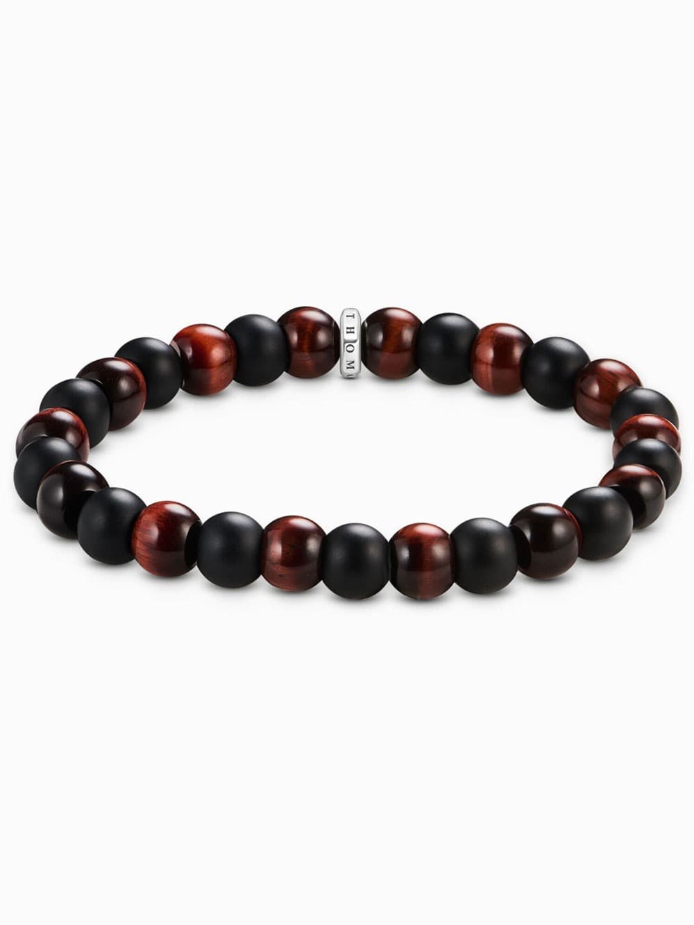 Thomas Sabo A2196-806-7-L19 Unisex Armband Obsidian und rotes Tigerauge