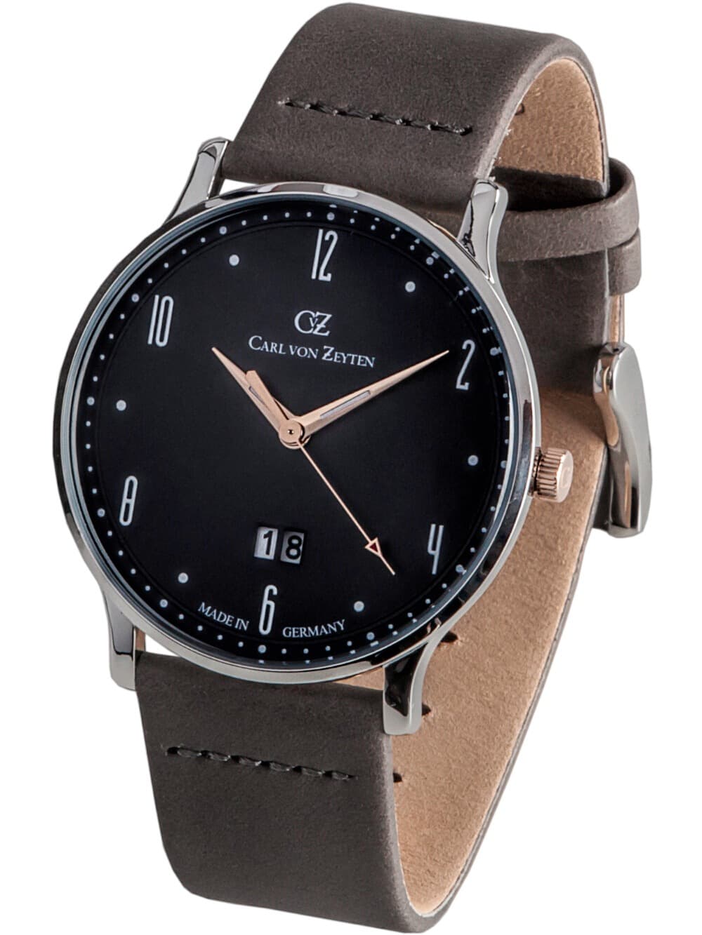 Carl von Zeyten CVZ0019GY Herrenuhr Lenzkirch 42mm 3ATM