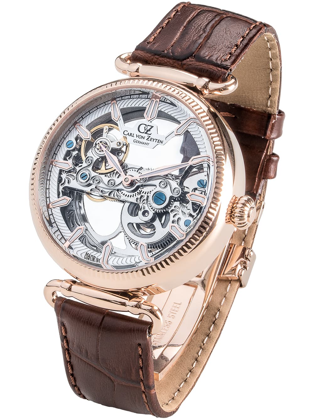 Carl von Zeyten CVZ0031RWHS Elzach Automatik Herrenuhr 42mm 5ATM
