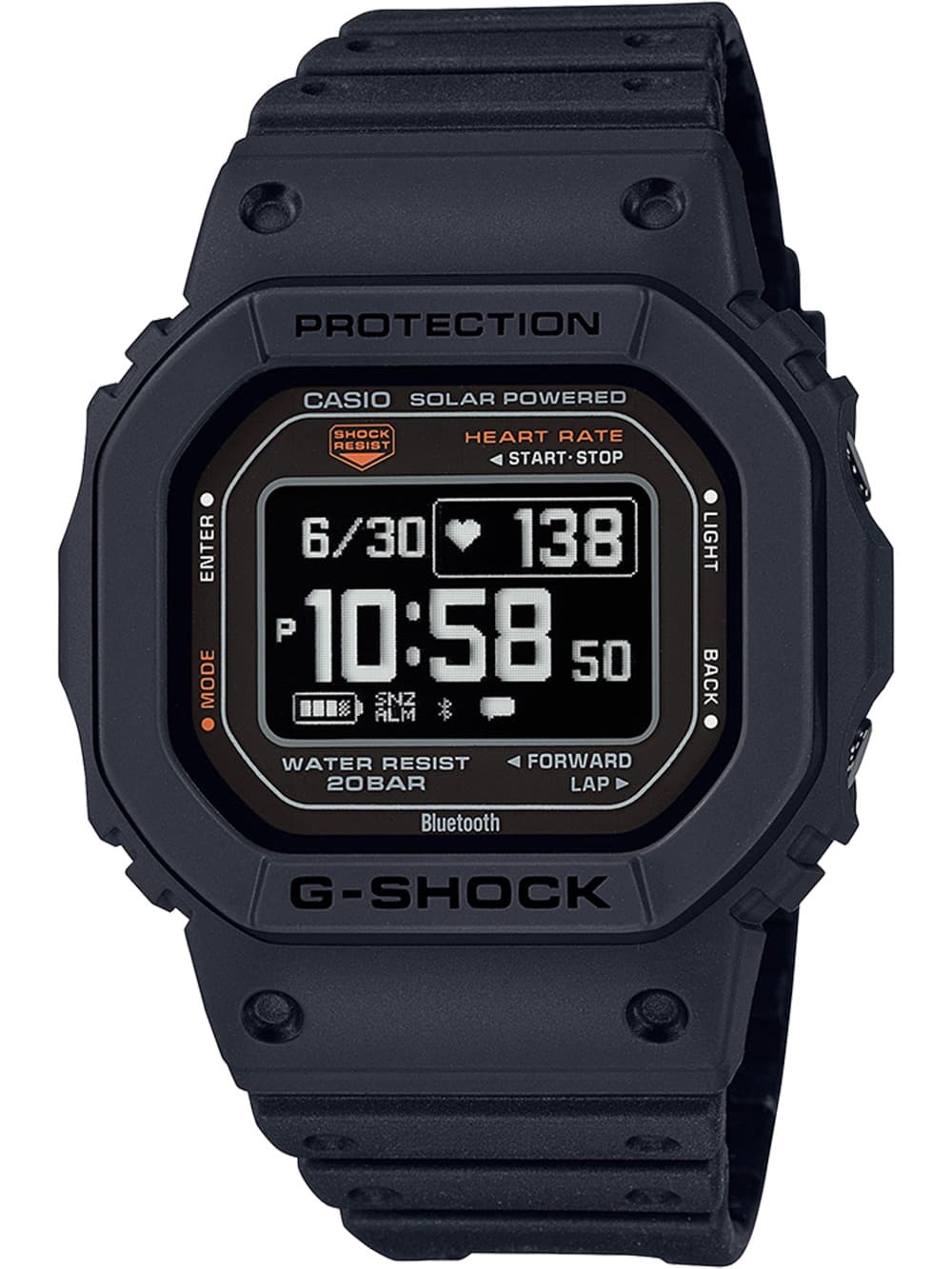 Casio DW-H5600-1ER Herrenuhr G-Shock G-Squad 44mm 20ATM