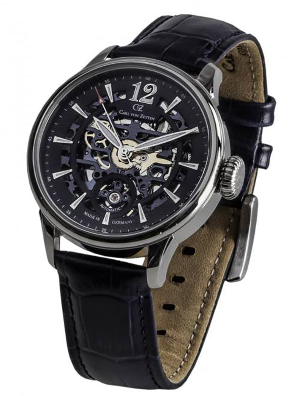 Carl von Zeyten CVZ0051BL Herrenuhr Enz Automatik 40mm 5ATM