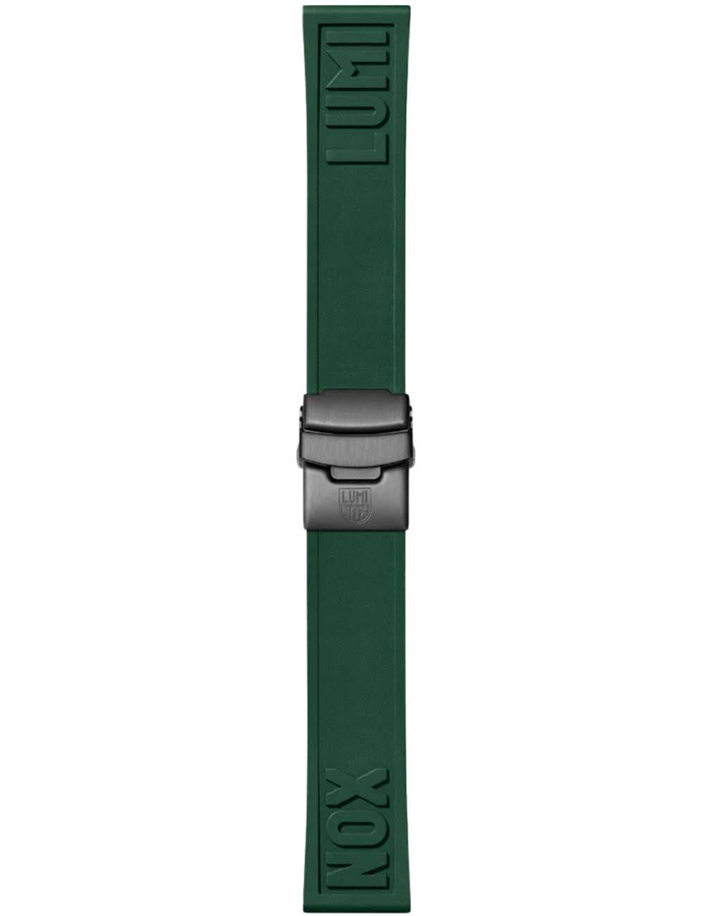 Luminox FP2406.61B Kautschuk Armband [24 mm] dunkelgrün / IP-Black