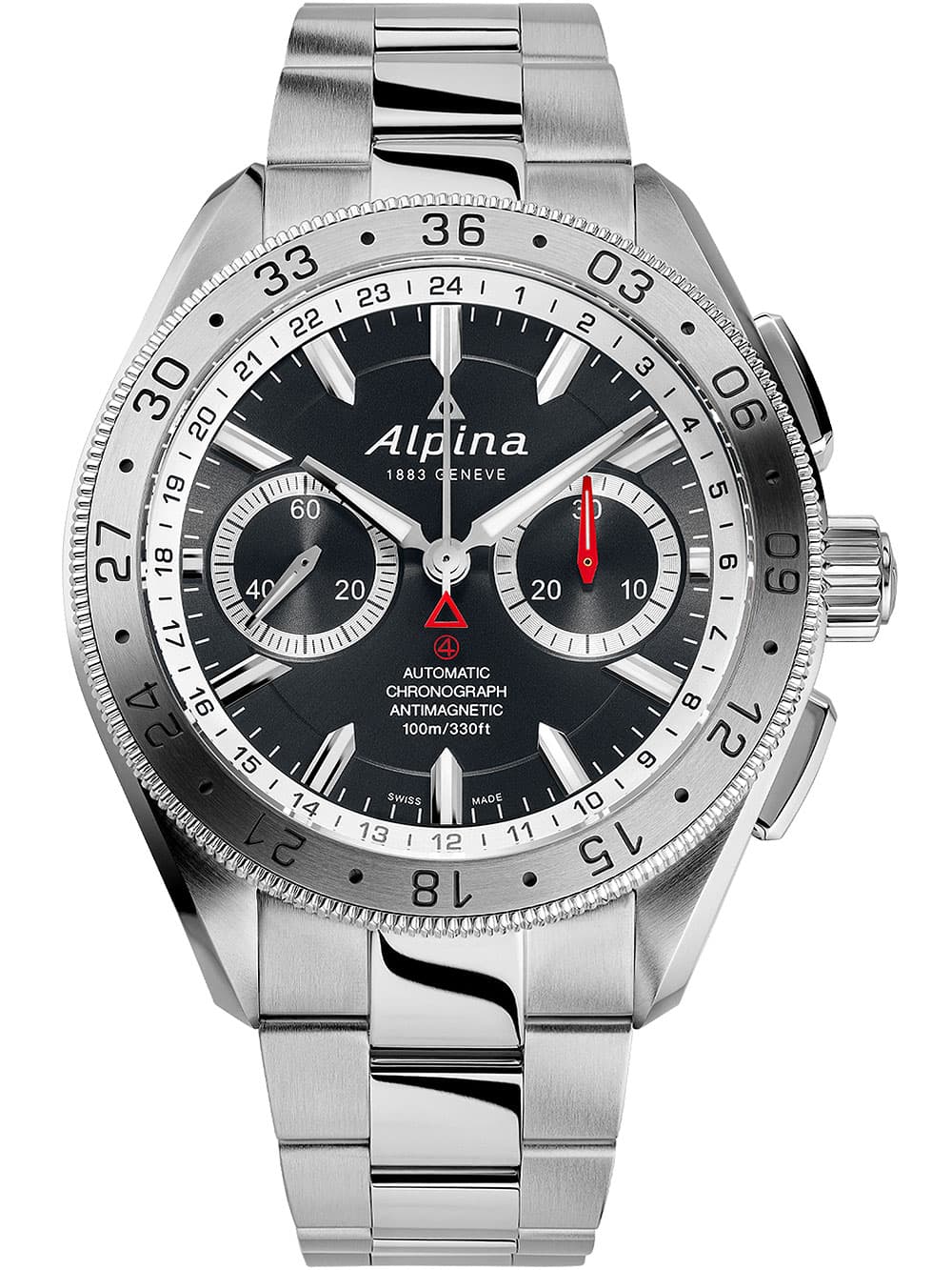 Alpina AL-860DGS5AQ6B Alpiner4 Chronograph Automatik Herrenuhr 45mm 10ATM
