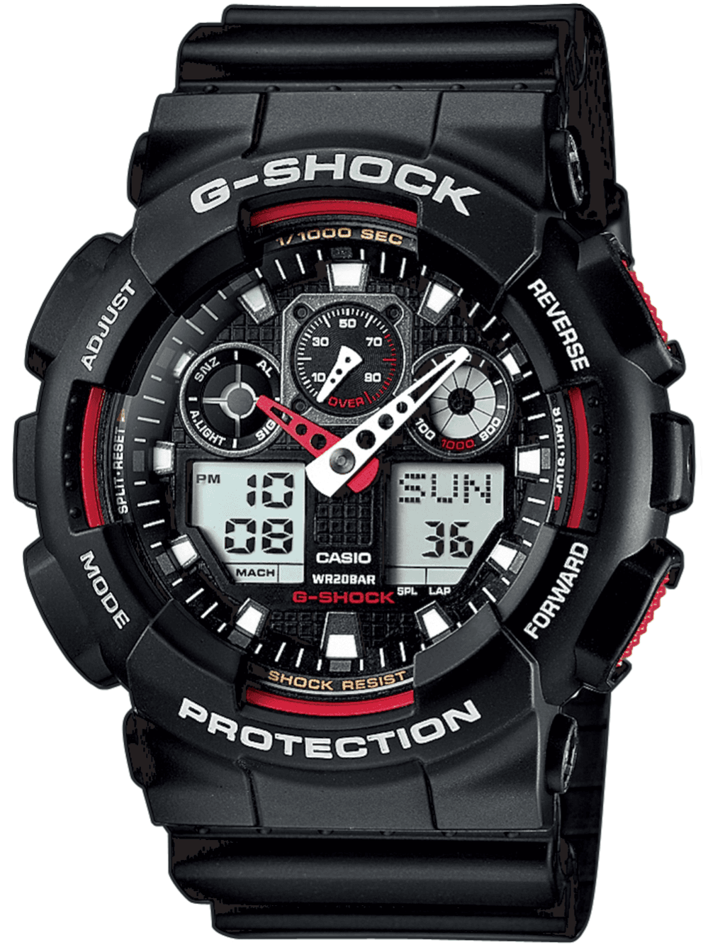 Casio GA-100-1A4ER G-Shock Herrenuhr 51mm 20atm