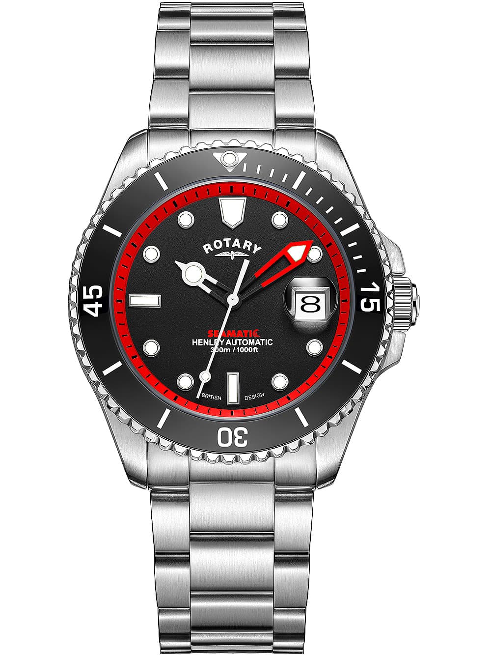 Rotary GB05430/81 Henley Seamatic Automatik Herrenuhr 42mm 30ATM