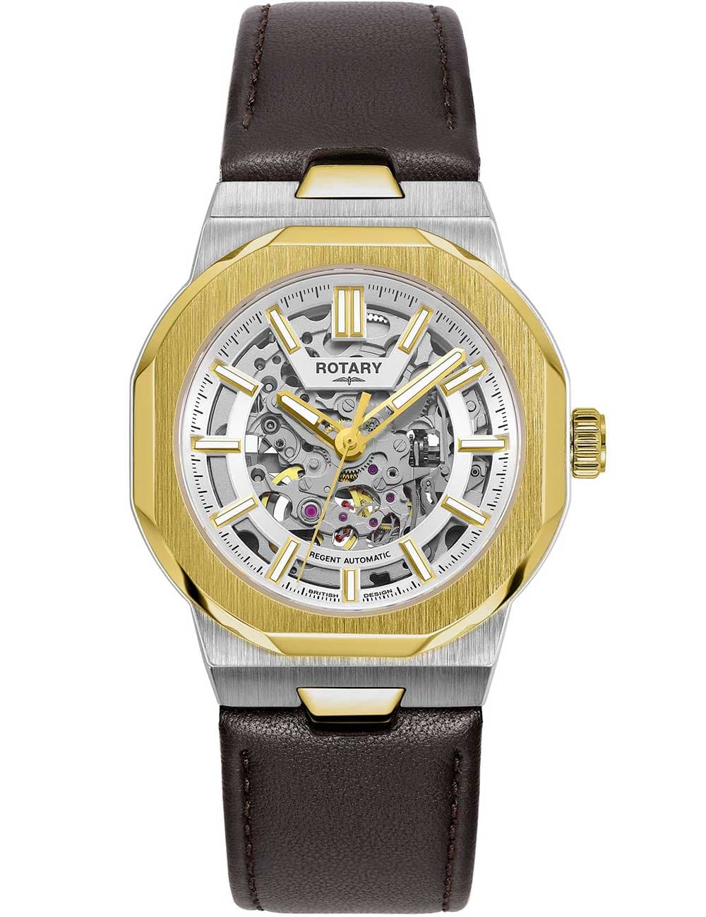 Rotary GS05496/06 Herrenuhr Regent Automatik 40mm 10ATM