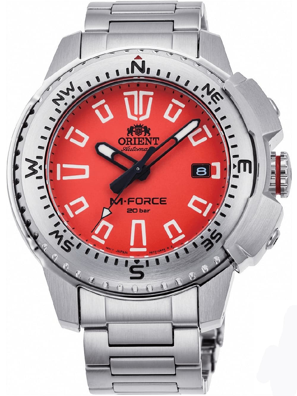 Orient RA-AC0N02Y10B M-Force Automatik Herrenuhr 45mm 20ATM