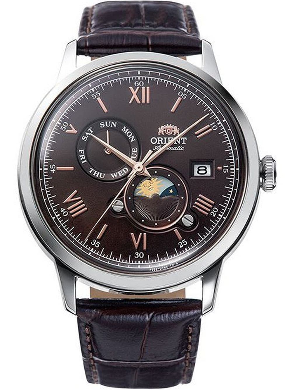 Orient RA-AK0804Y30B Sun and Moon Automatik Herrenuhr 41mm 3ATM
