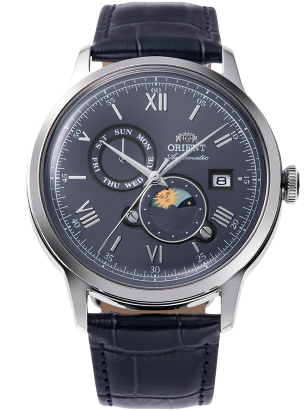 Orient RA-AK0806L30B Herrenuhr Bambino Sun & Moon 41mm 3ATM