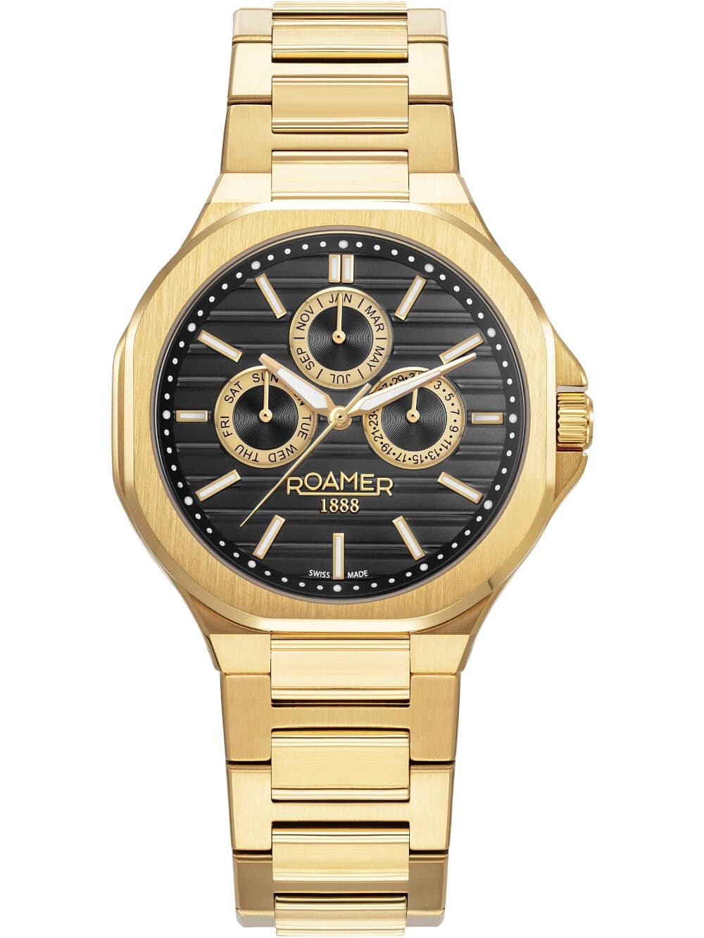 Roamer 995989 48 85 20 Herrenuhr Spirit of Time Vollkalender 42mm 3ATM
