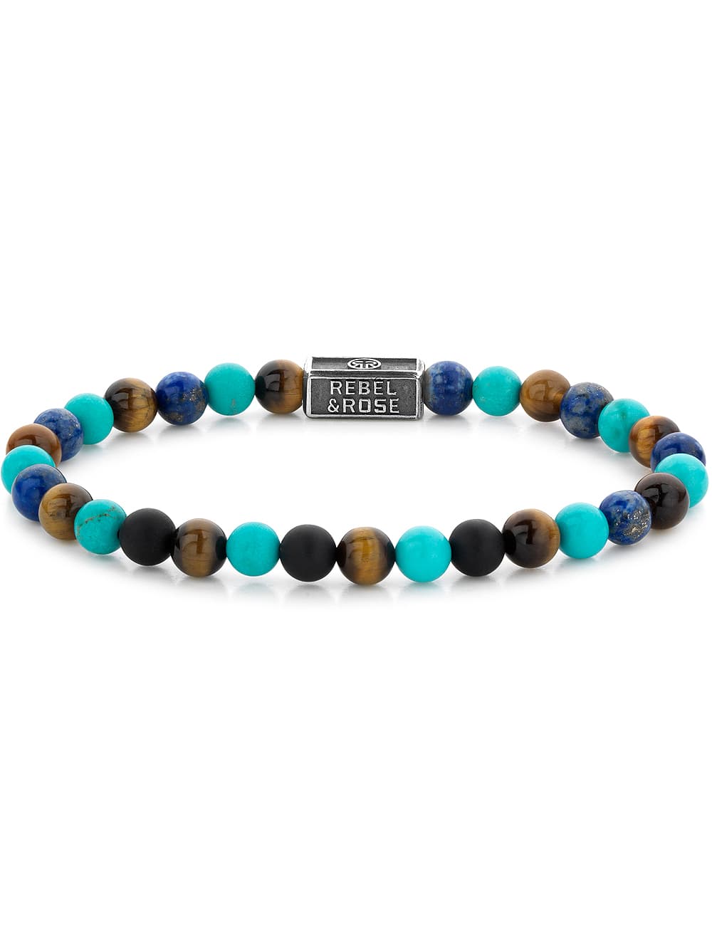 Rebel & Rose Armband Mix Turquoise 925 RR-6S006-S-M Unisex