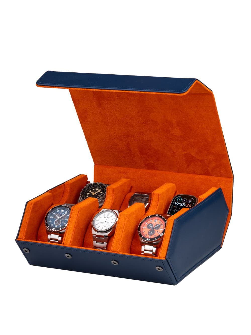 Rothenschild RS-3178-6-BLU-ORG Uhren Aufbewahrungsbox blau-orange [6]