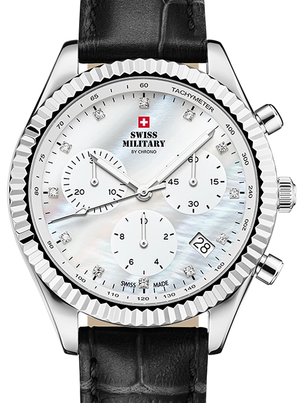 Swiss Military SM30207.05 Elegant Chronograph Damenuhr 38mm 5ATM
