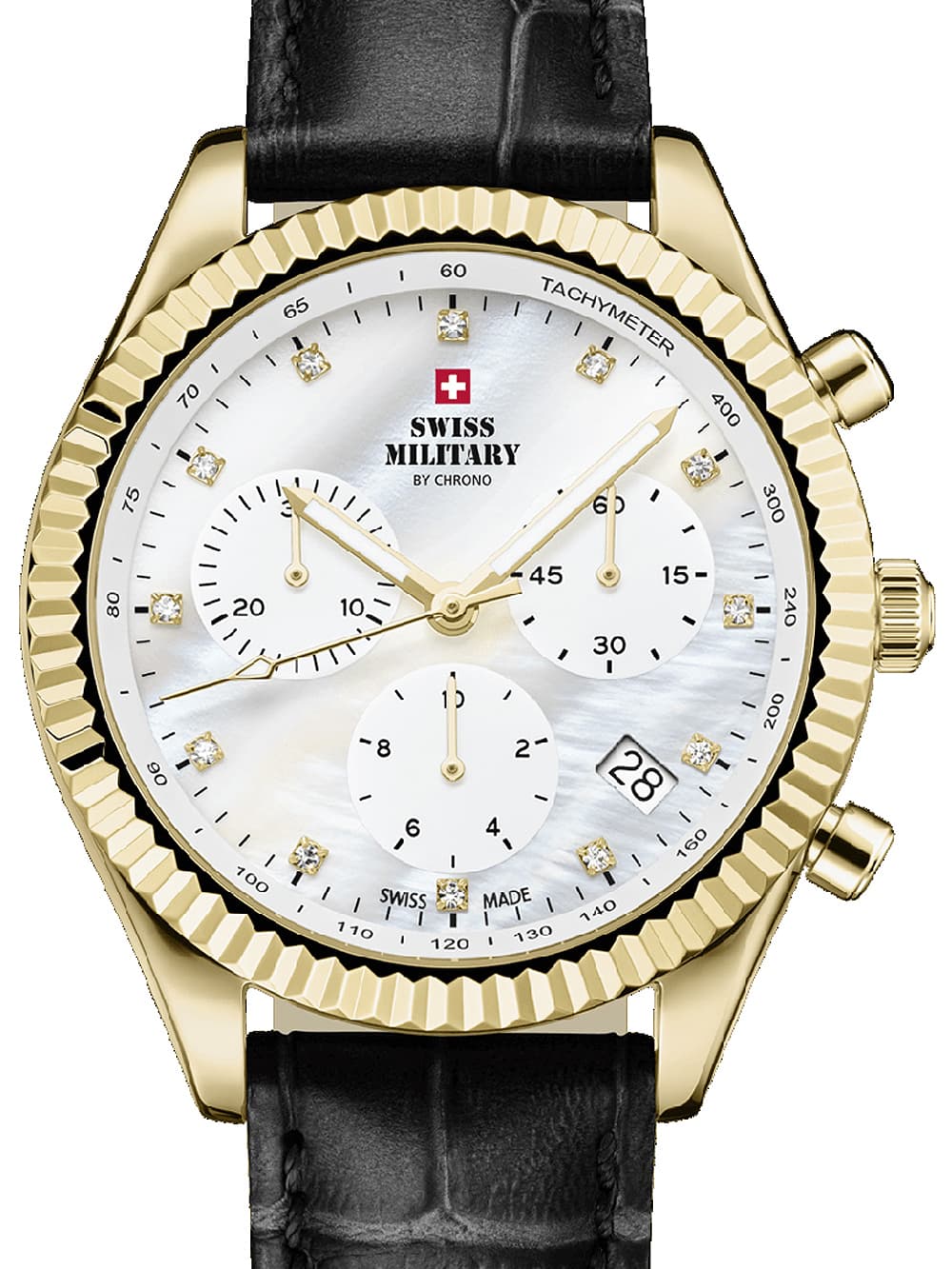 Swiss Military SM30207.07 Elegant Chronograph Damenuhr 38mm 5ATM