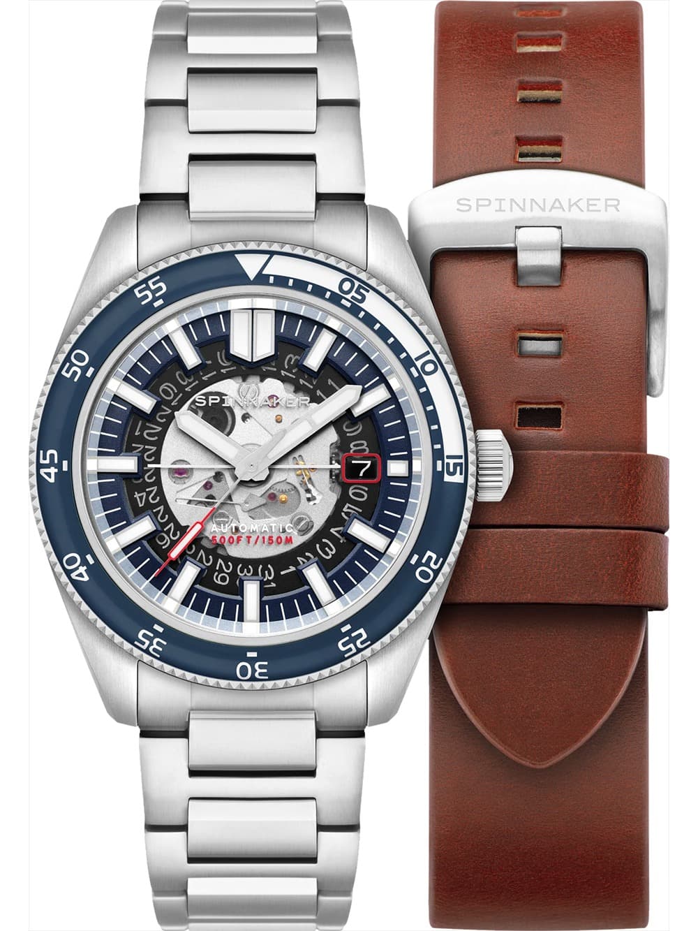 Spinnaker SP-5118-22 Herrenuhr Fleuss Automatik 43mm 15ATM