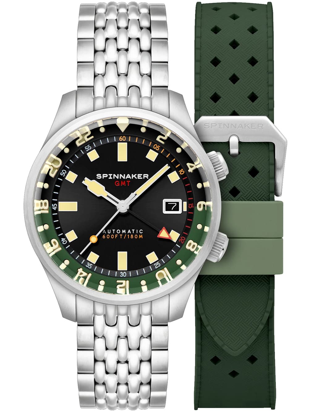 Spinnaker SP-5121-44 Herrenuhr Bradner GMT Automatik 42mm 18ATM