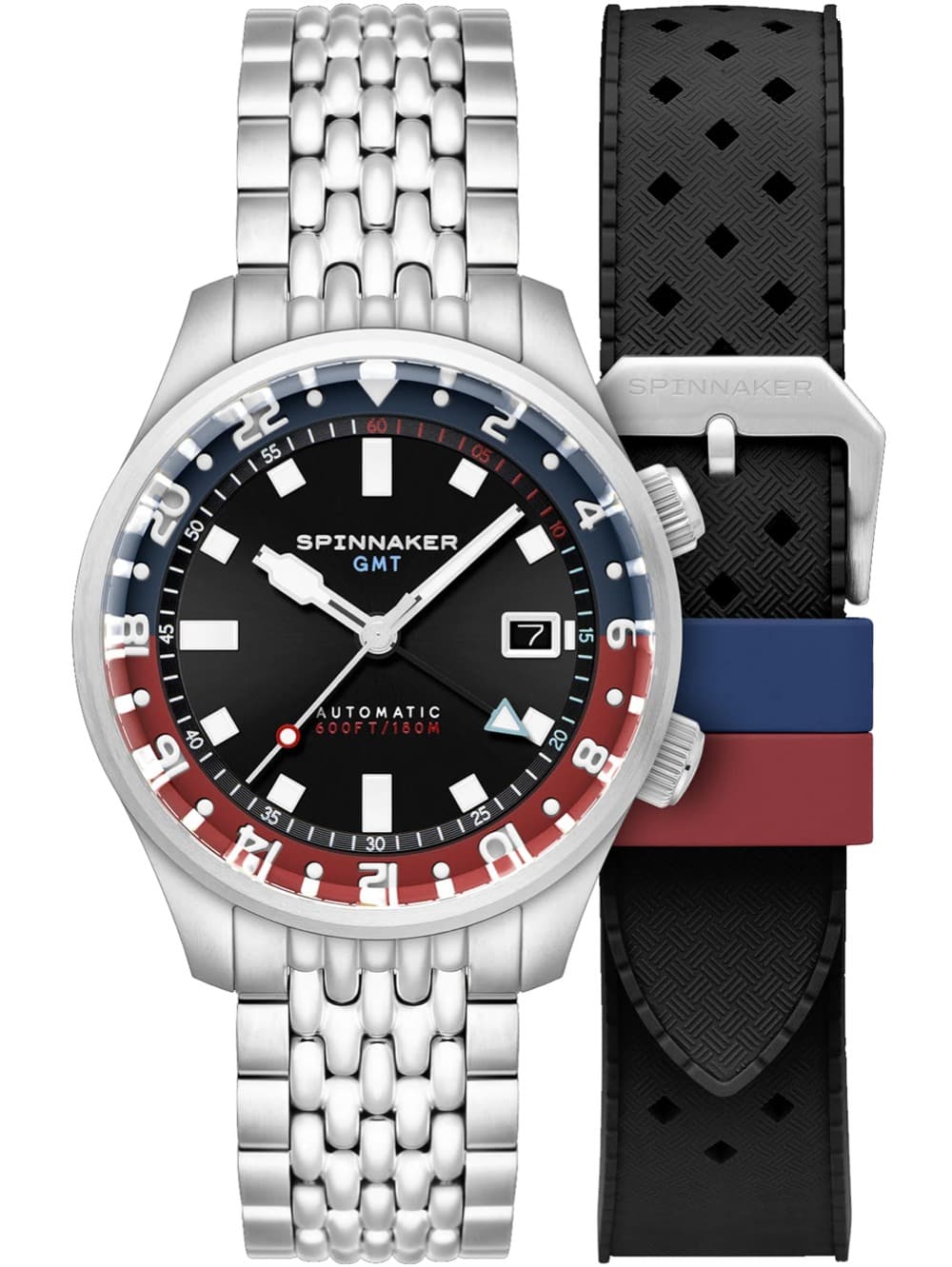 Spinnaker SP-5121-55 Herrenuhr Bradner GMT Automatik 42mm 18ATM