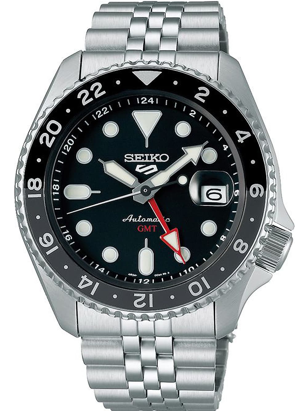 Seiko 5 Sports SSK001K1 GMT Automatik Herrenuhr 43mm 10ATM