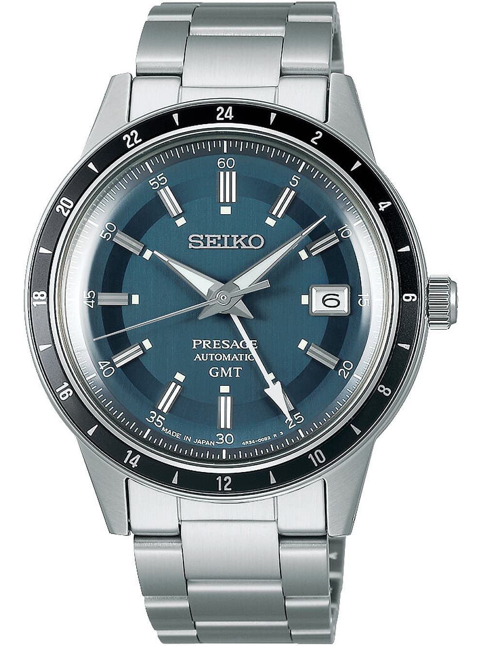Seiko SSK009J1 Presage GMT Automatik Herrenuhr 41mm 5ATM