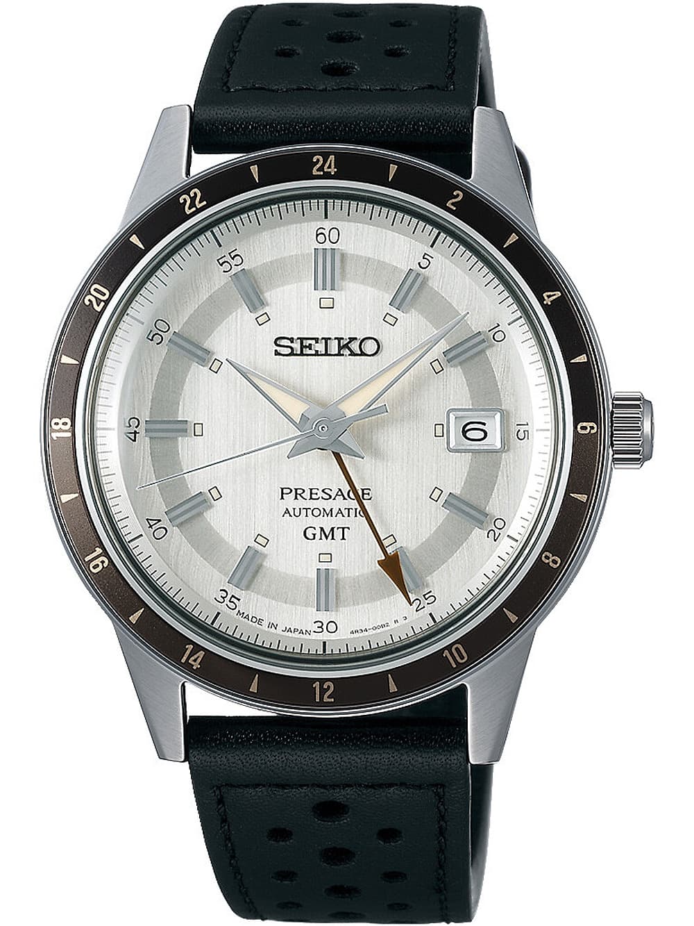 Seiko SSK011J1 Presage GMT Automatik Herrenuhr 41mm 5ATM