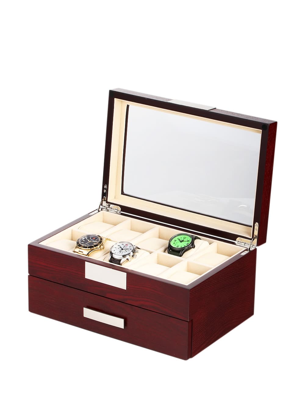 Rothenschild Uhrenbox RS-2350-20C für 20 Uhren cherry