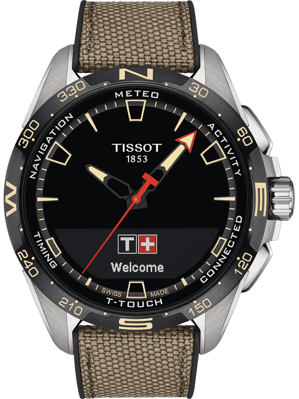 Tissot T1214204705107 Herrenuhr T-Touch Connect Solar 48mm 10ATM