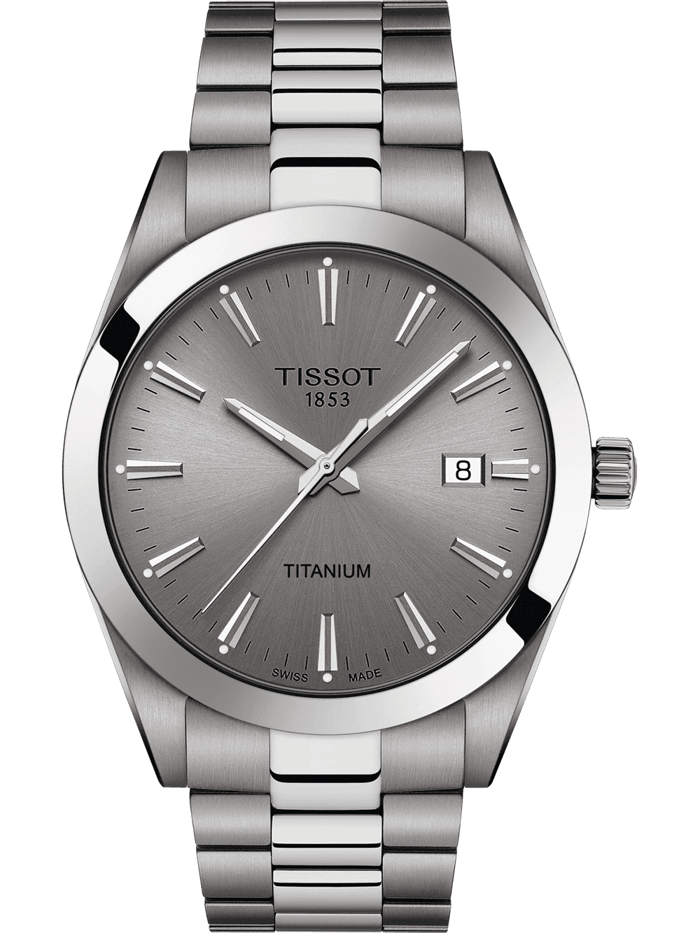 Tissot T1274104408100 Herrenuhr Gentleman Titanium 40mm 10ATM