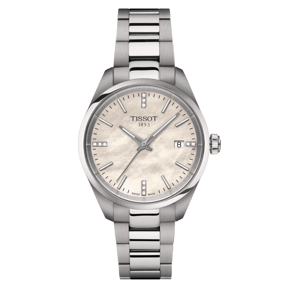 Tissot T1502101111600 Damenuhr PR 100 Quarz Diamond 34mm 10ATM