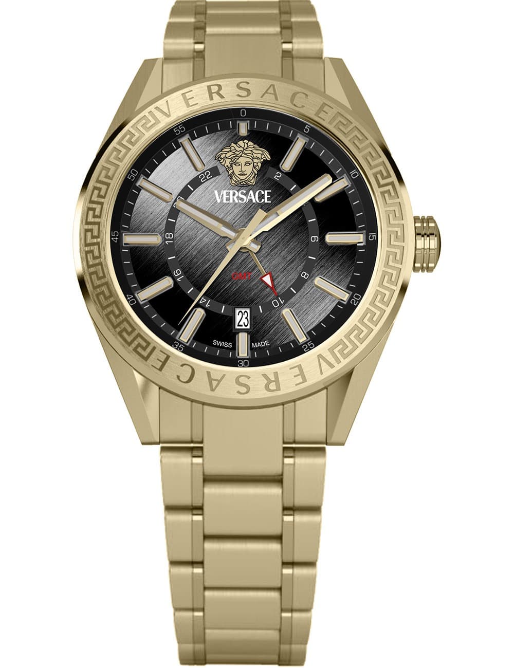 Versace VEAFA0724 Herrenuhr V-Code GMT 42mm 5ATM