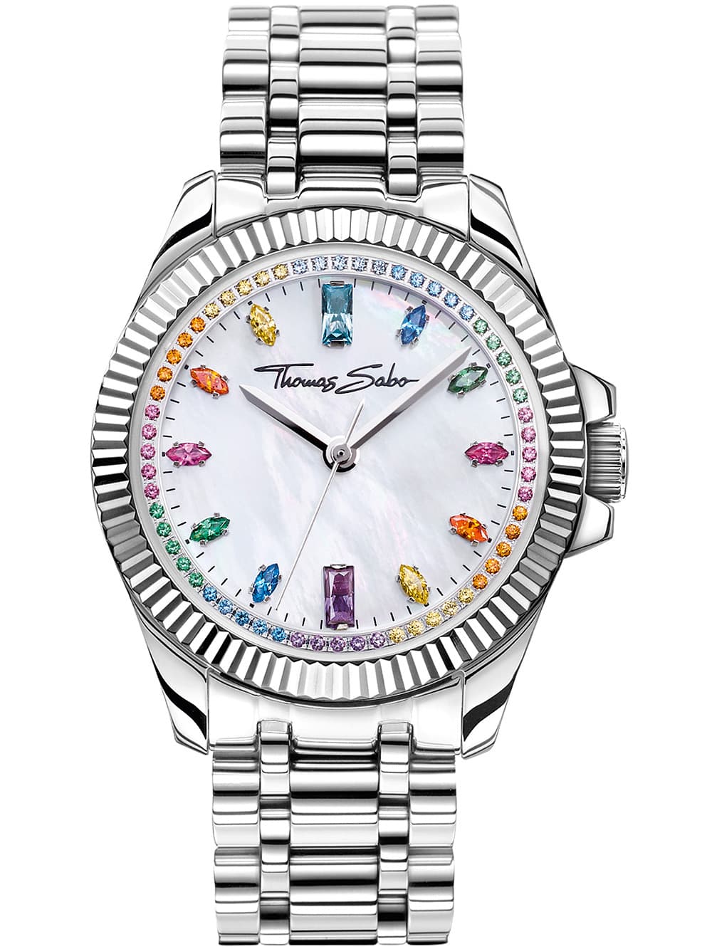 Thomas Sabo WA0394-201-201 Divine Rainbow Damenuhr 33mm 5ATM