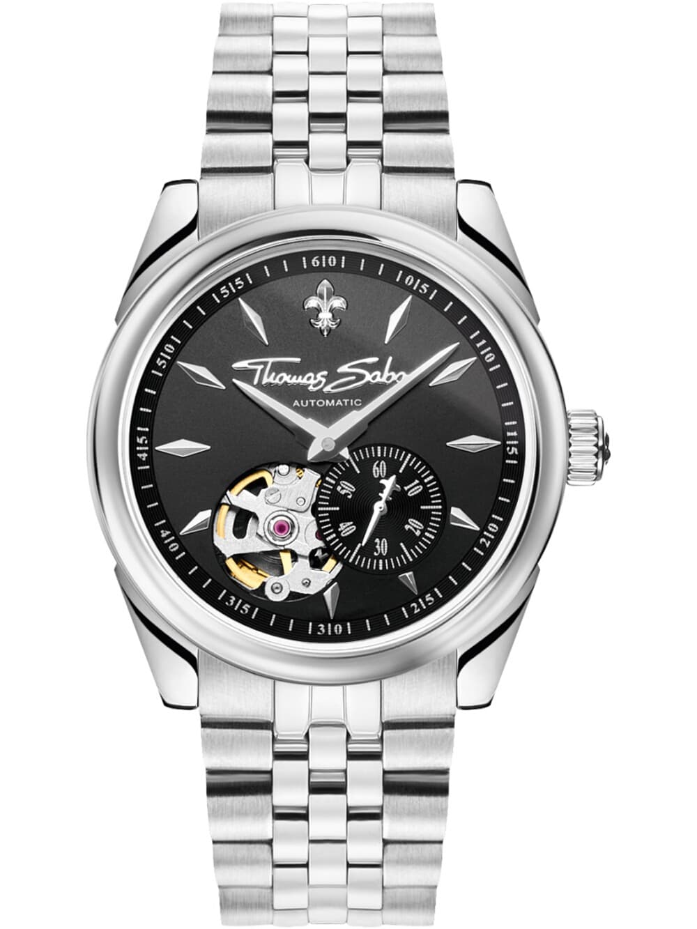 Thomas Sabo WA0414-201-203 Unisex Automatik mit Lilienemblem 36mm 5ATM