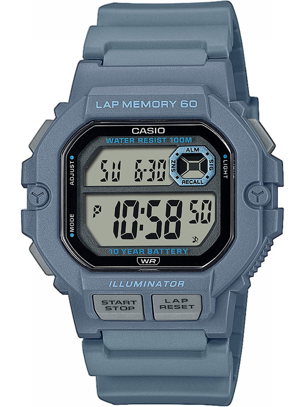 Casio WS-1400H-2AVEF Herrenuhr Timeless collection 44mm 10ATM