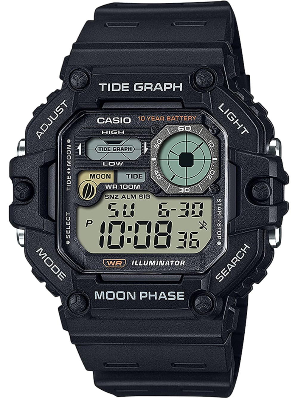 Casio WS-1700H-1AVEF Herrenuhr Timeless collection 49mm 10ATM