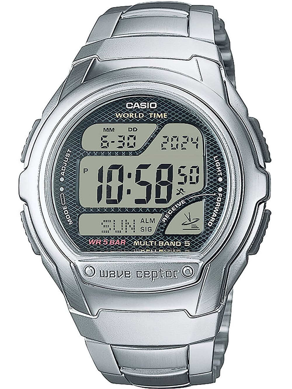 Casio WV-58RD-1AEF Collection Funkuhr Herrenuhr 44mm 5ATM