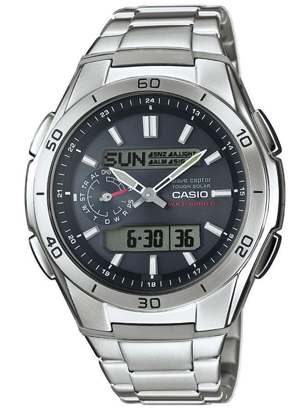 CASIO WVA-M650D-1AER Funk-Solar Herrenuhr 44mm 10ATM