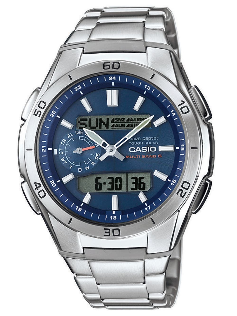 CASIO WVA-M650D-2AER Funk-Solar Herrenuhr 44mm 10ATM