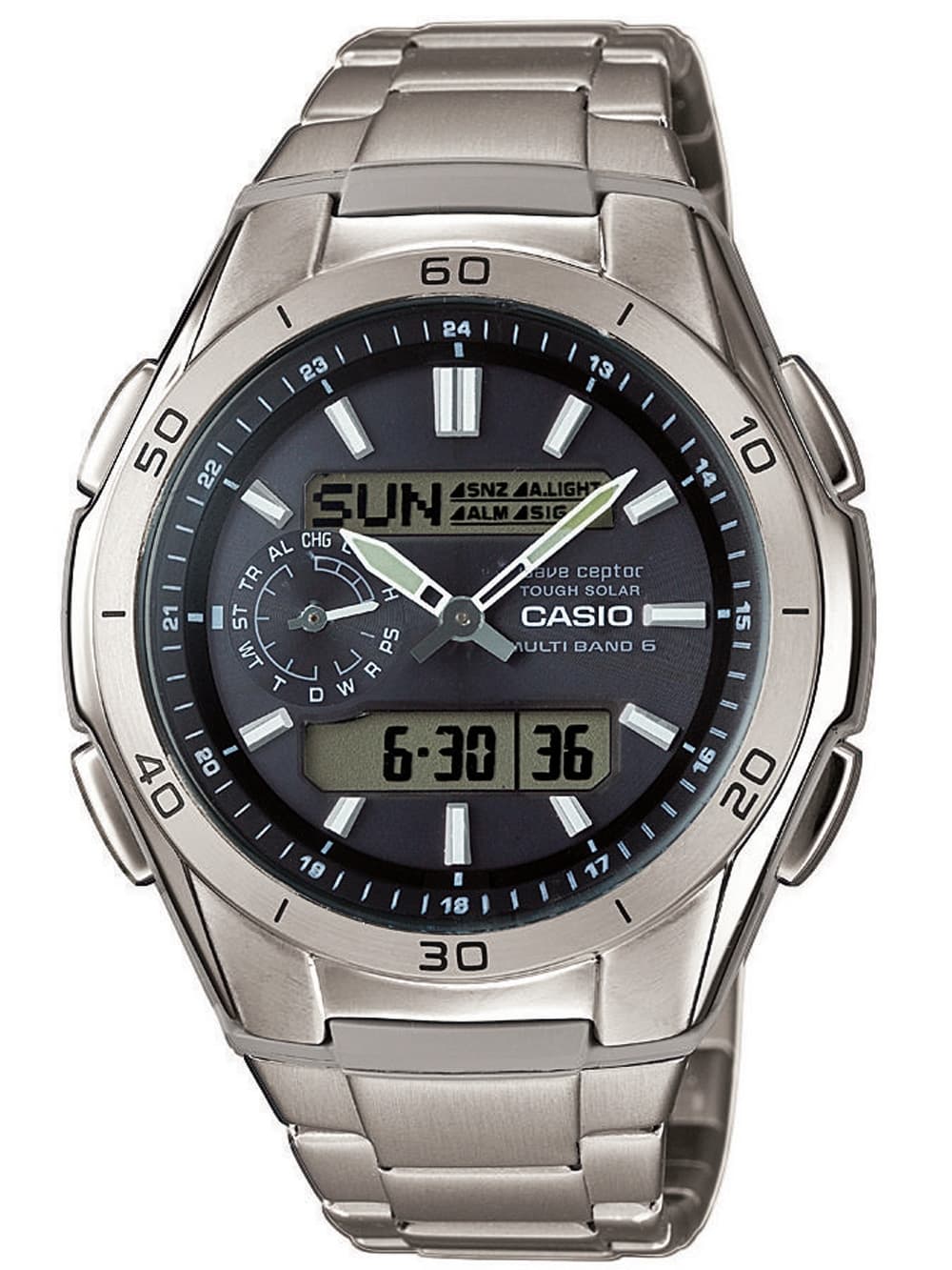 CASIO WVA-M650TD-1AER Funk-Solar Herrenuhr 44mm 10ATM
